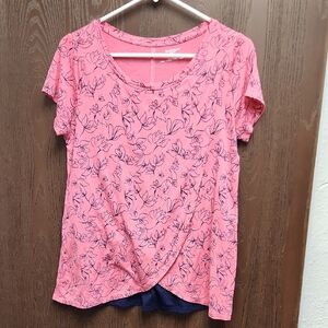 Motherhood Pink Floral Maternity Top